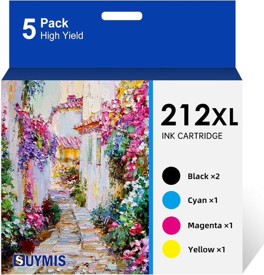 Remanufactured 212XL Ink Cartridges for Epson Printers Combo Pack