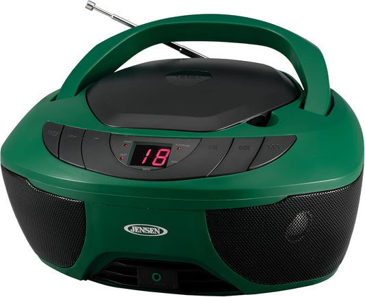 Jensen CD-475GR Portable Sport Stereo Boombox with CD Player