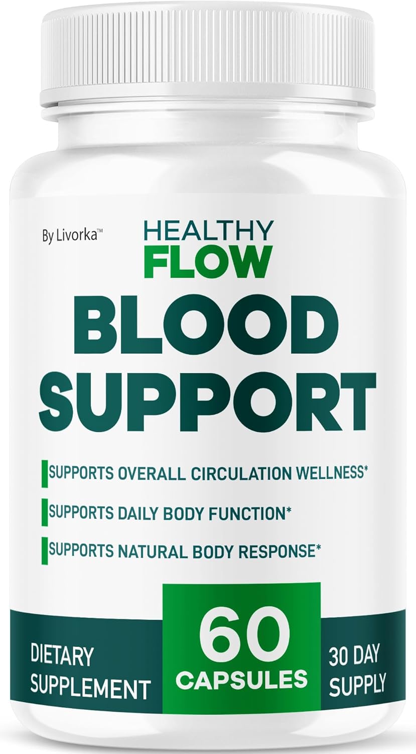 Healthy Flow Blood Support Supplement Capsules for Wellness