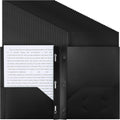 Plastic Folders 48 Pack Letter Size Black with 2 Pockets and 3 Prongs