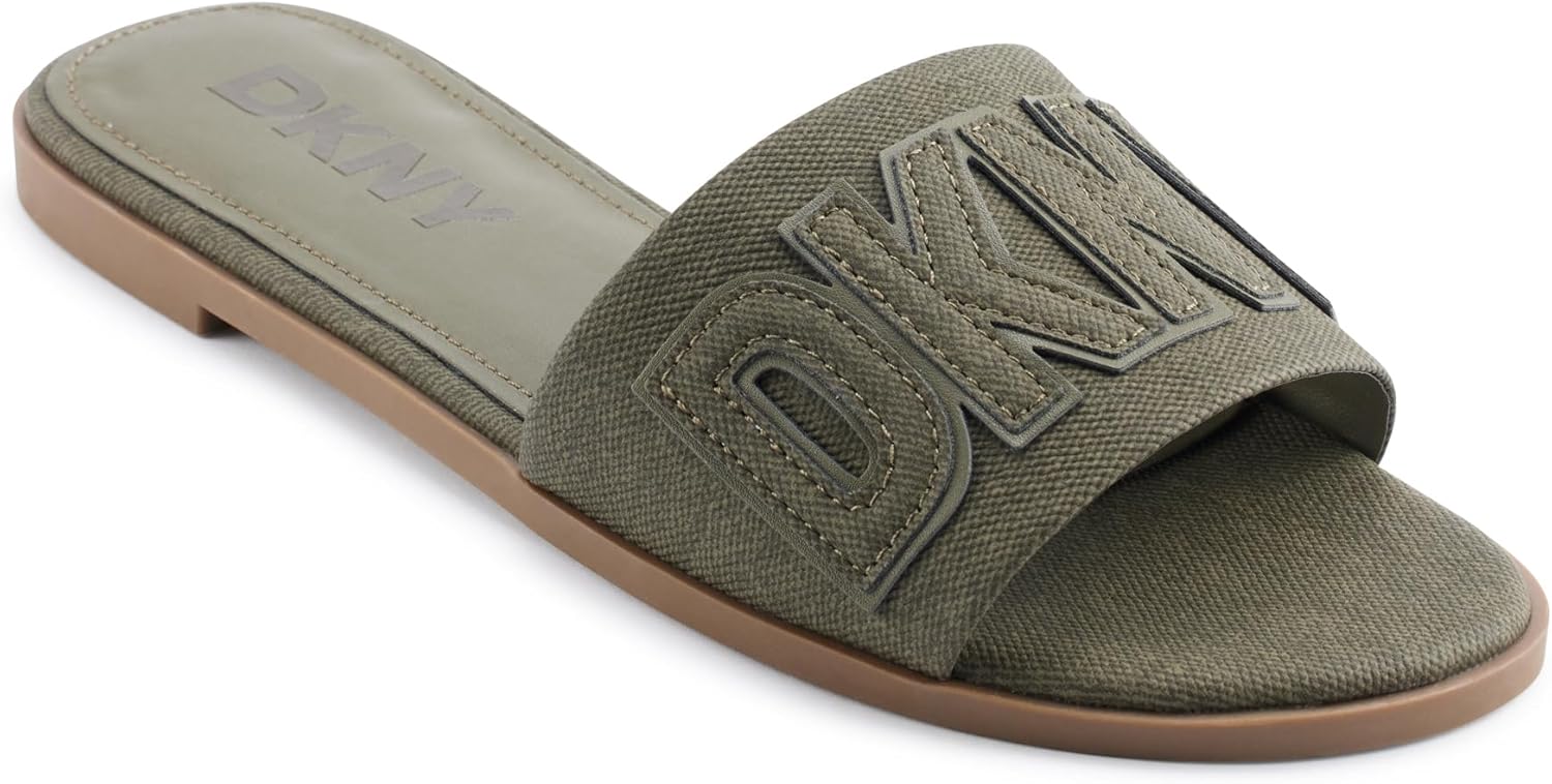 DKNY Women's Willow Flat Slide Sandal: Stylish Everyday Comfort