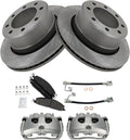 Rear Brake Pad and Rotor Set for 2014-2018 Ram 3500 by TRQ