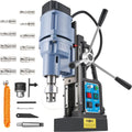 Magnetic Drill Press with 11 Bits - Powerful 2in Capacity