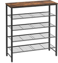 Shoe Rack for Closet Rustic Brown - Stable, Space-Saving Organizer