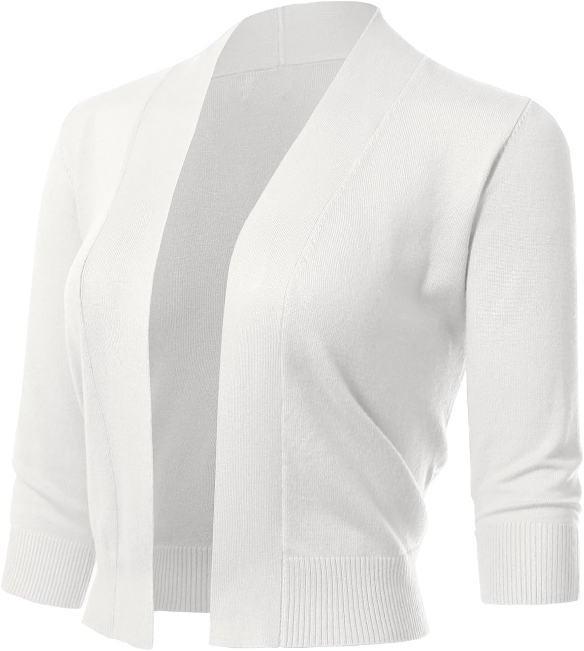 Allsense Women's 3/4 Sleeve Cropped Bolero Shrug Cardigan Review