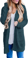 MEROKEETY Women's Soft Chunky Knit Open Front Cardigan - Cozy