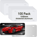 100 PCS Sublimation Plate Blanks for Signboards - Bulk DIY Pack