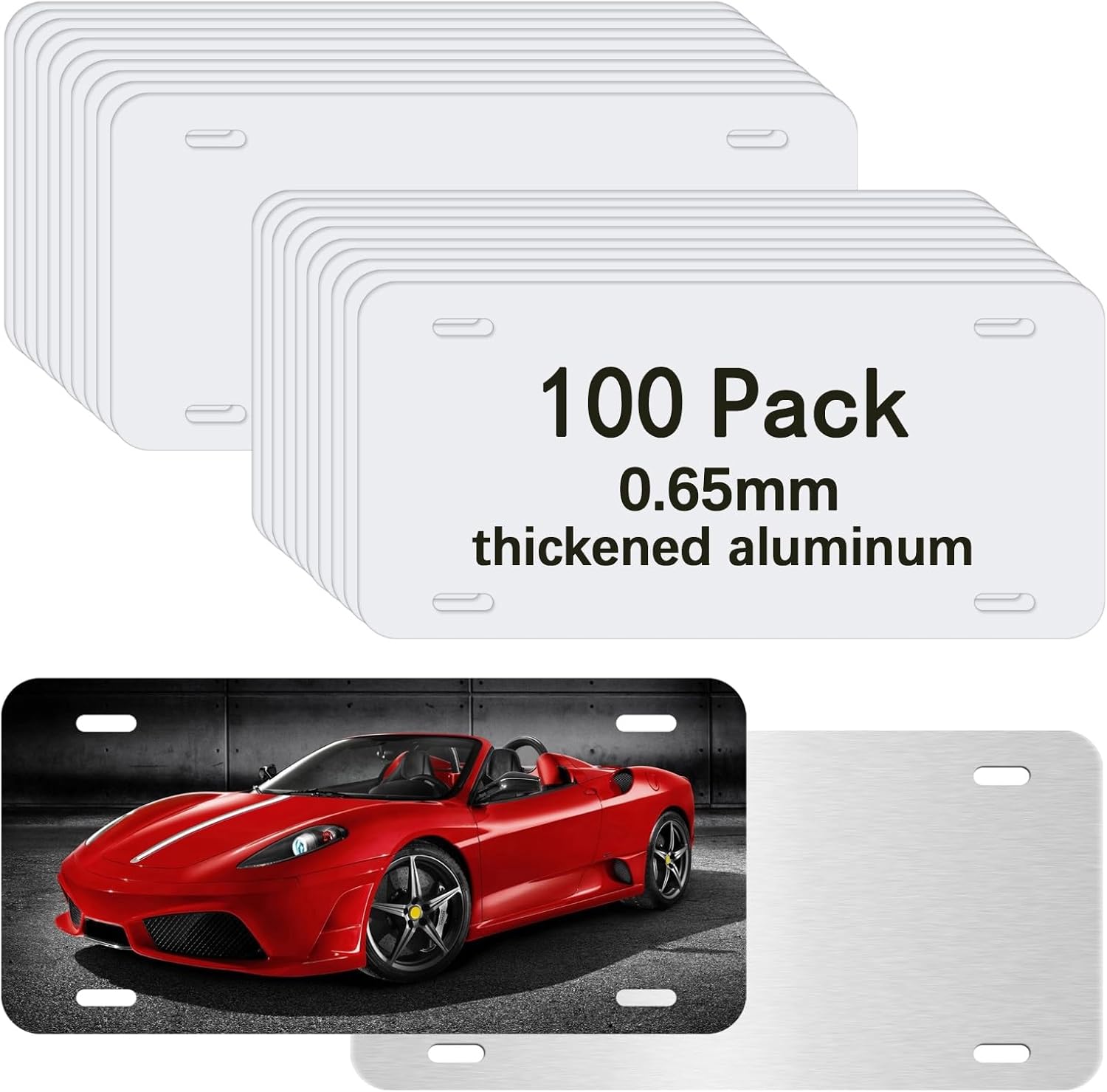 100 PCS Sublimation Plate Blanks for Custom Picture Design