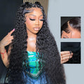 7x6 Deep Wave Glueless Wig 32in 250% Density - Ready to Wear