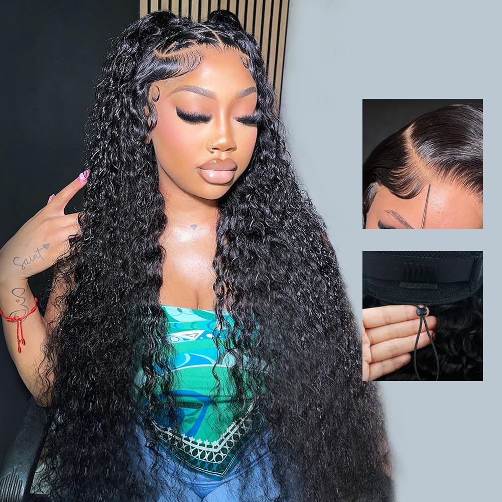 7x6 Deep Wave Glueless Wigs for Black Women - 250% Density