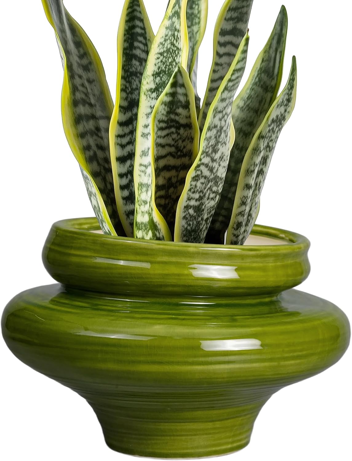 Ceramic Planters for Indoor Plants - Unique 11 Inch Design