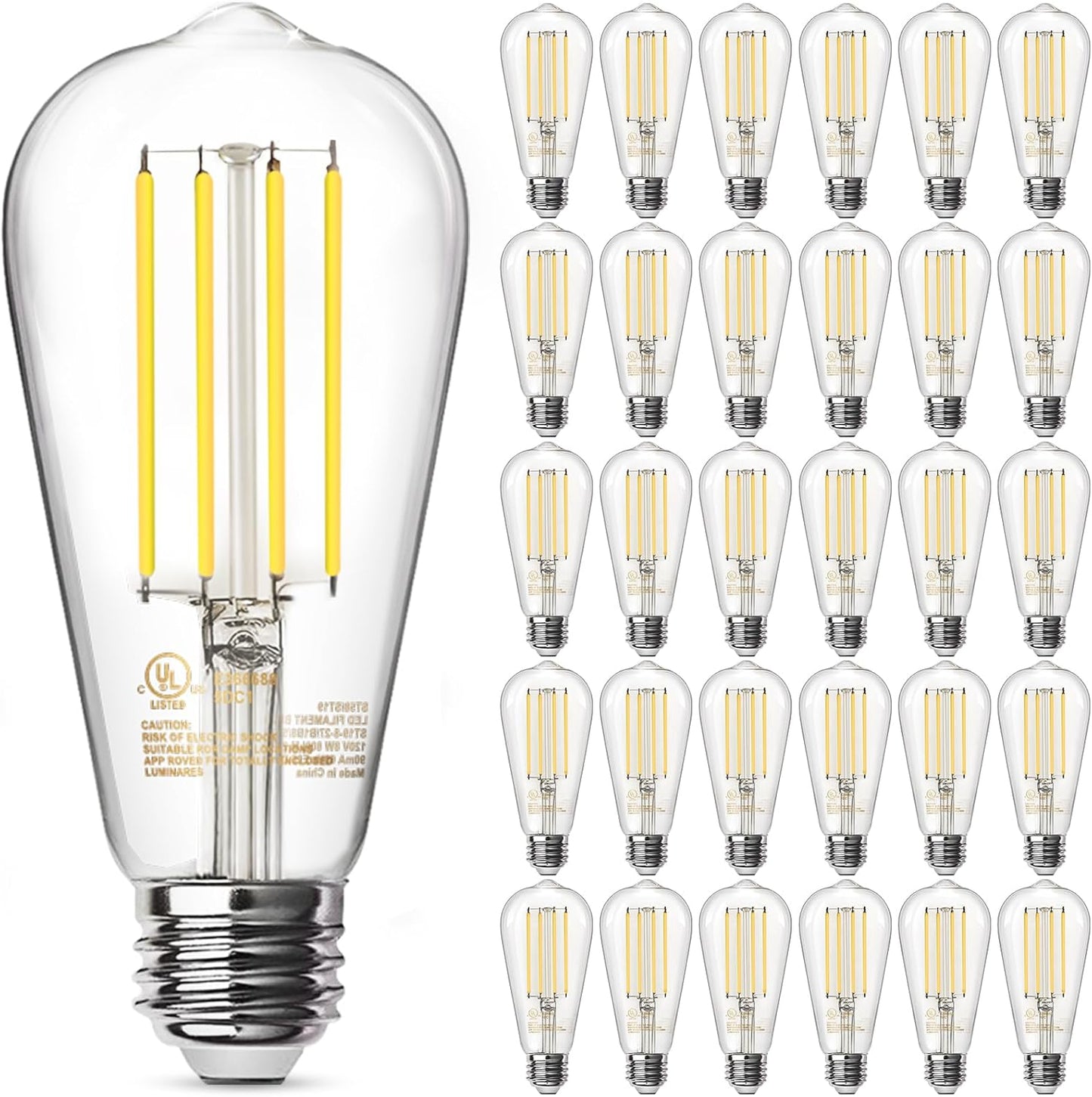 TJOY 30 Pack Vintage LED Edison Light Bulbs for Home Decor