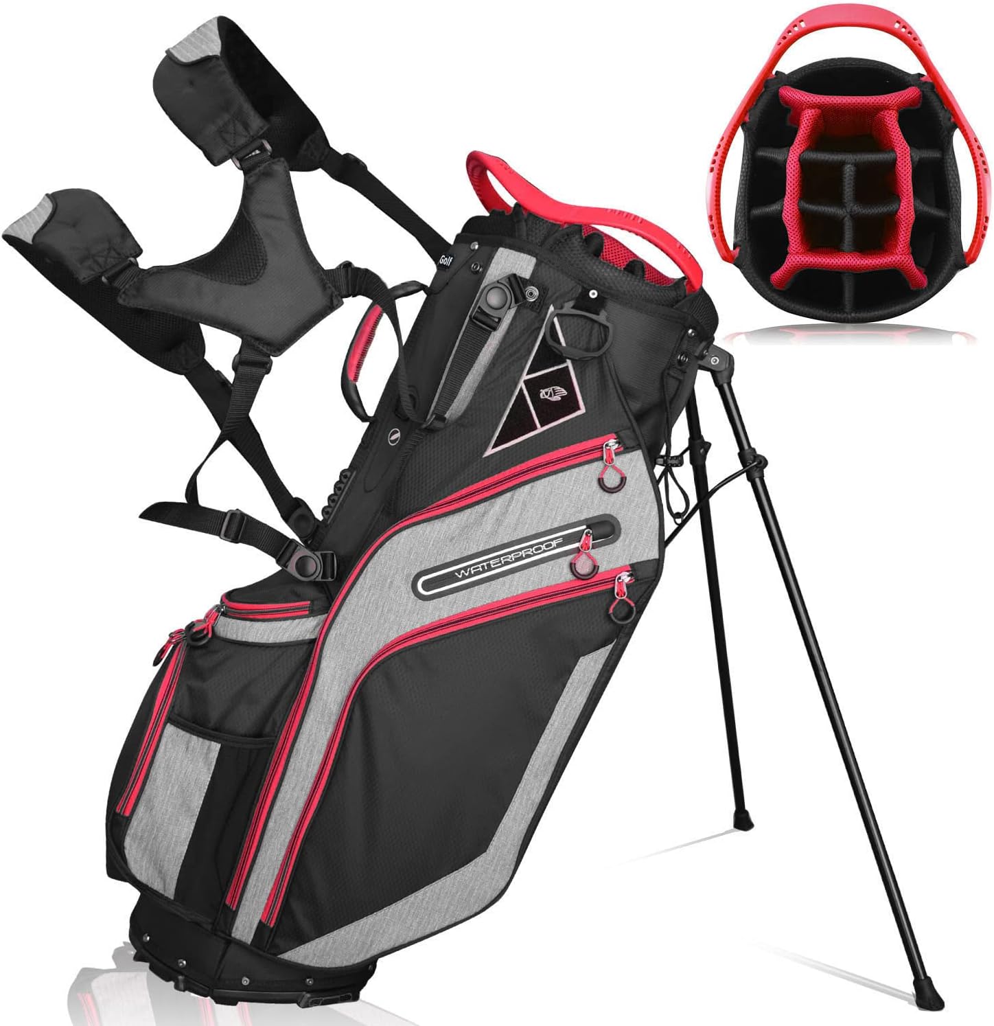 Lightweight Golf Bag with 14 Dividers & Rain Hood