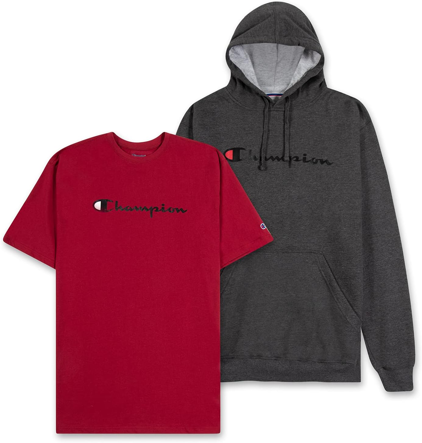 Champion Big & Tall 2-Pack: Comfy Pullover & Tee