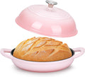 TeamFar Cast Iron Bread Dutch Oven, 6 Qt - Ideal for Sourdough Baking