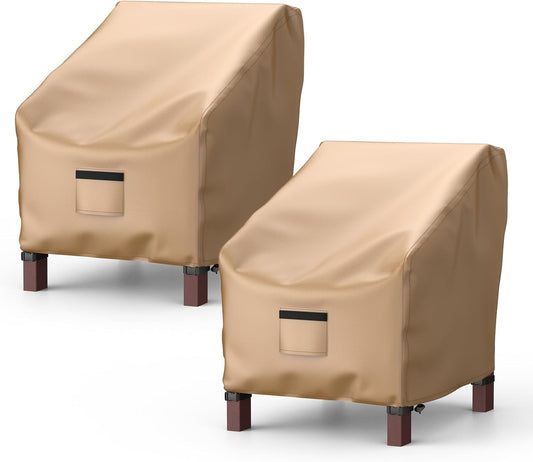 Durable Patio Chair Covers for Outdoor Furniture Waterproof 2 Pack