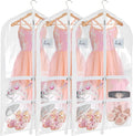 Univivi Clear PVC Dance Costume Bags 3 Pack - Durable Garment Bags