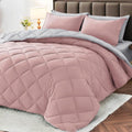 MUXHOMO 7 Pieces California King Comforter Set - Reversible All-Season