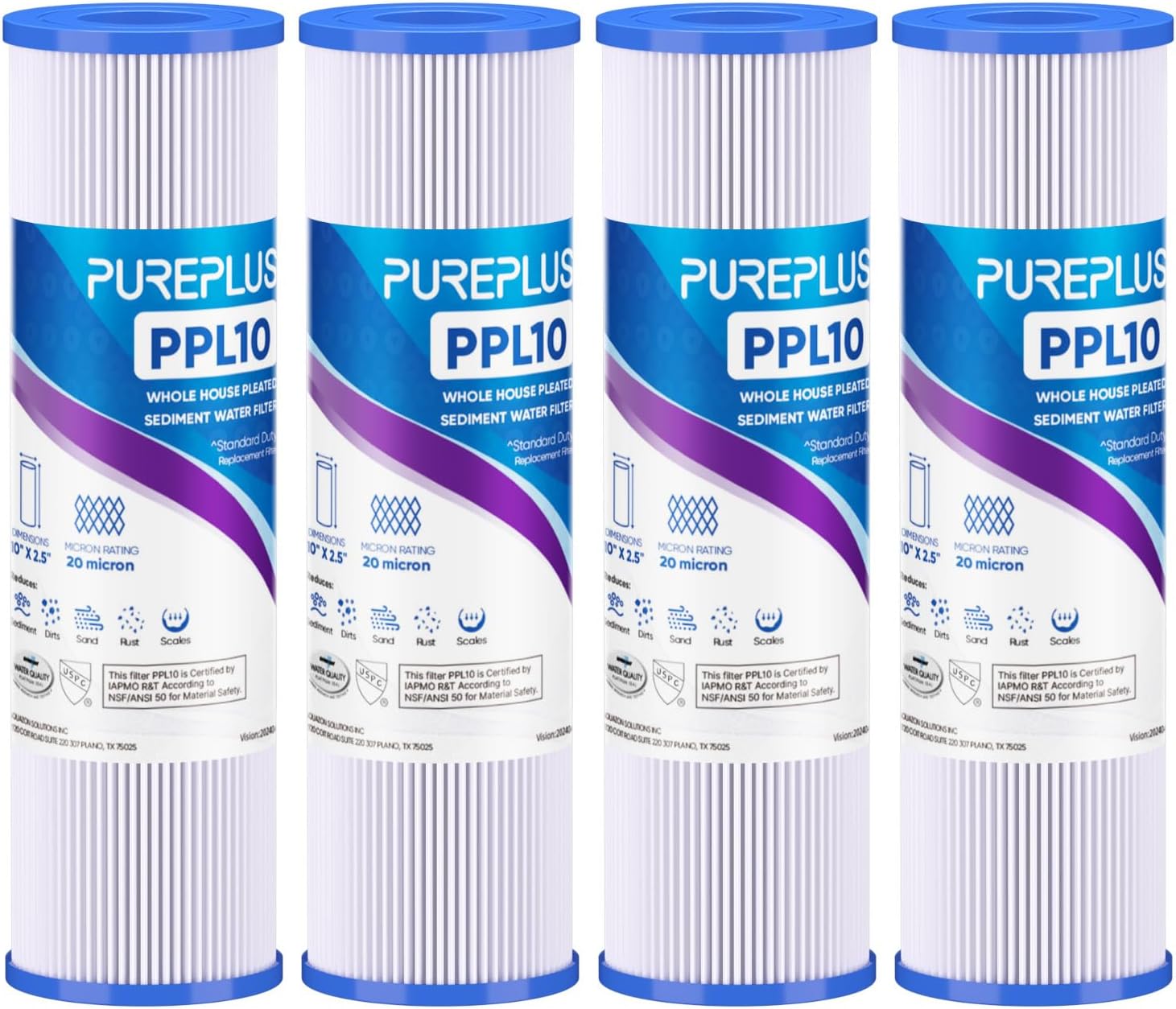 PUREPLUS 20 Micron 10x2.5 Whole House Sediment Filter Review