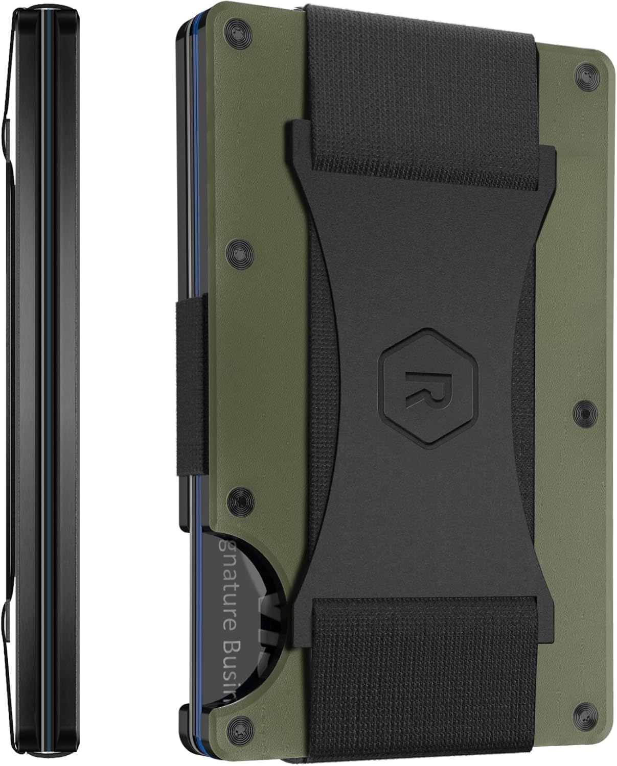 Ridge Men's Slim Minimalist Front Pocket RFID Card Holder Wallet