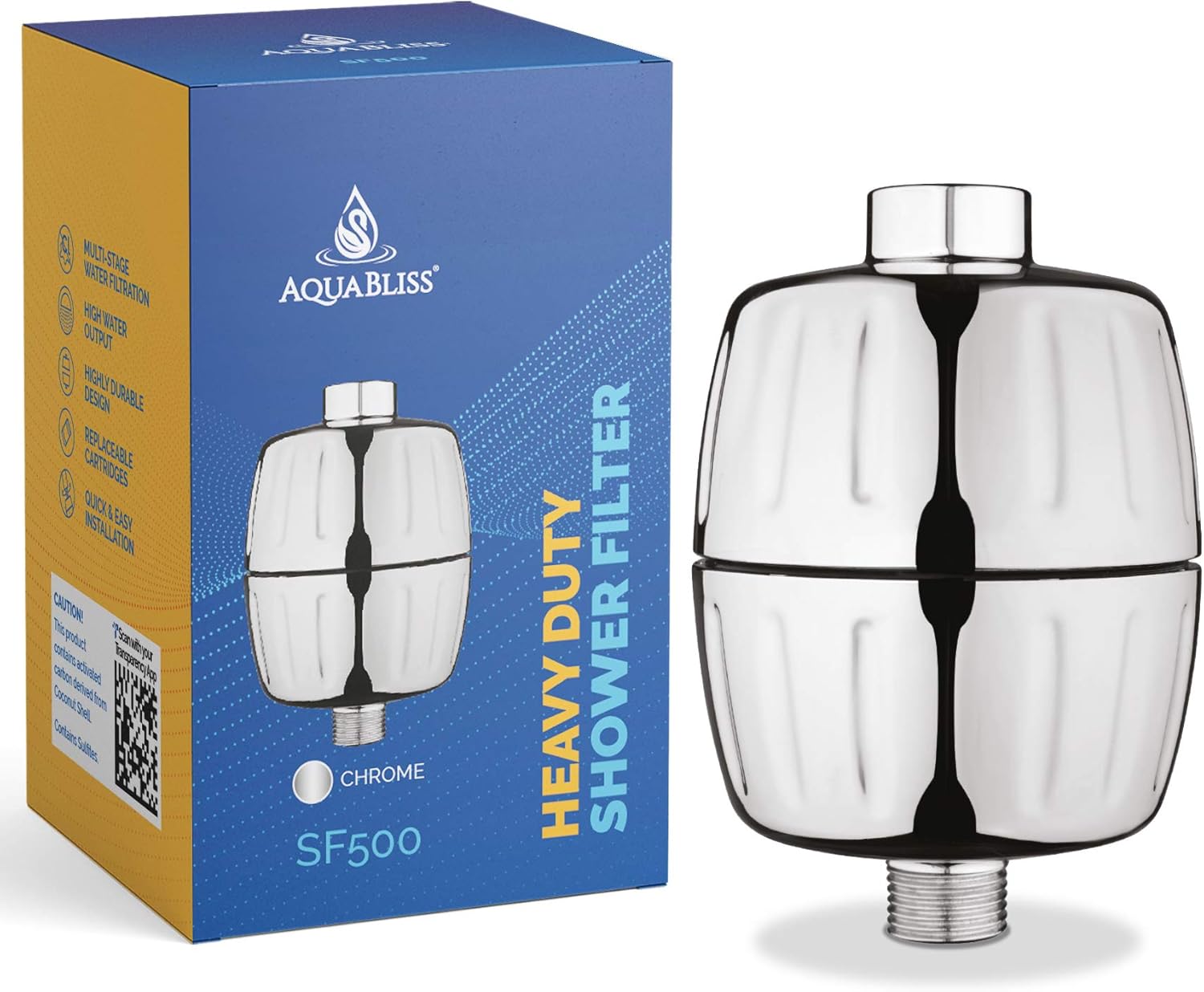 AquaBliss Heavy Duty Shower Filter for Clean, Refreshing Showers