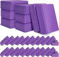 Purple Yoga Blocks 30 Pack 9 x 6 x 3 in - Bulk EVA Support