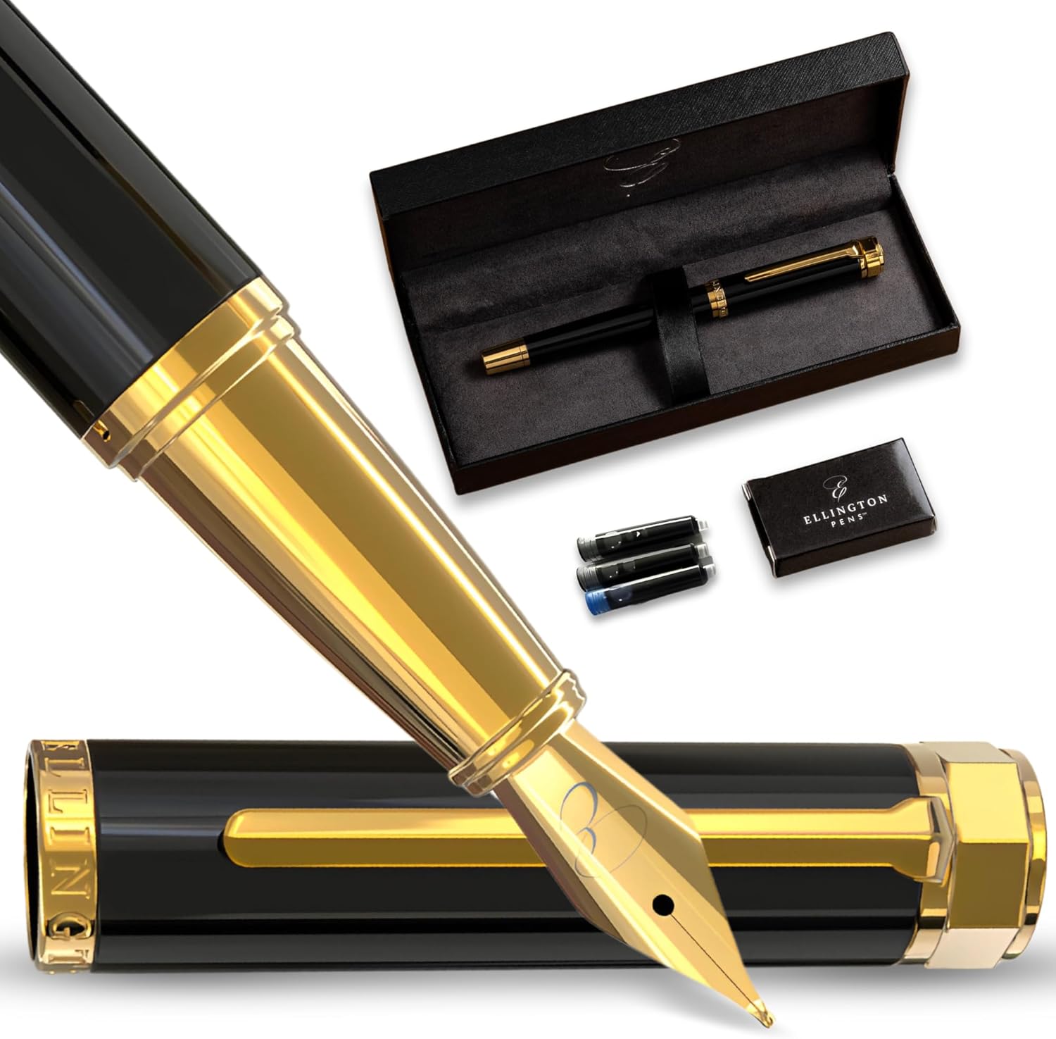 Luxury Fountain Pen Set for Writing - Smooth Medium Nib