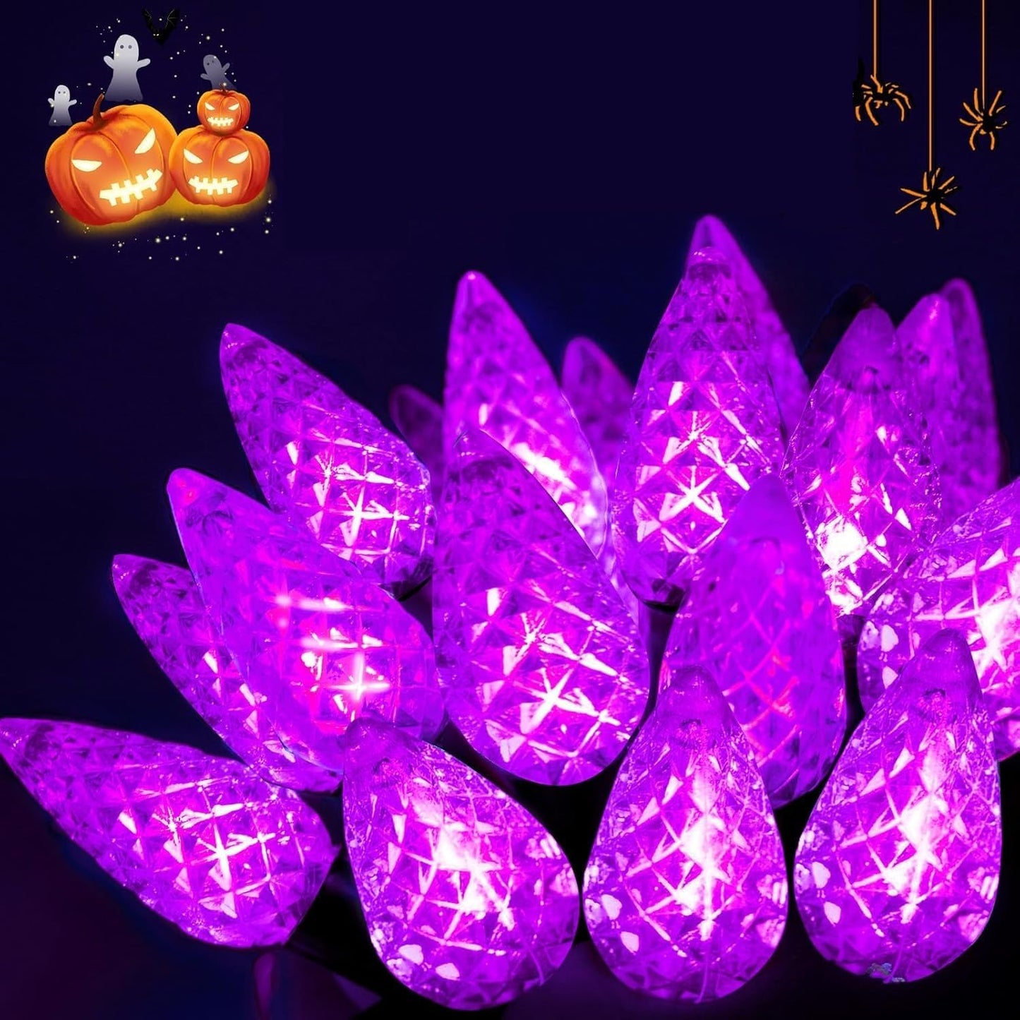 240 LED C6 Halloween String Lights for Spooky Celebrations