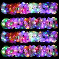 40PCS LED Scrunchies Light up Hair Scrunchy - Colorful Meteor Yarn
