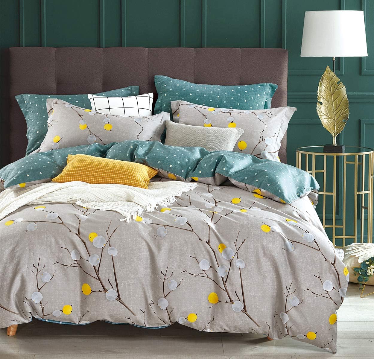 SLEEPBELLA Duvet Cover Set 600 Thread Count Cotton Bedding