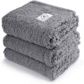 3 Pack Calming Pet Blankets Fluffy Sherpa Fleece Throw - Soft Cozy