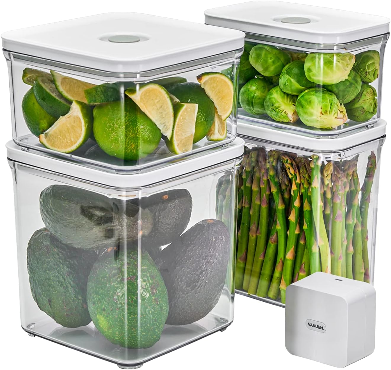 Premium Airtight Food Storage Containers with Vacuum Sealer Set