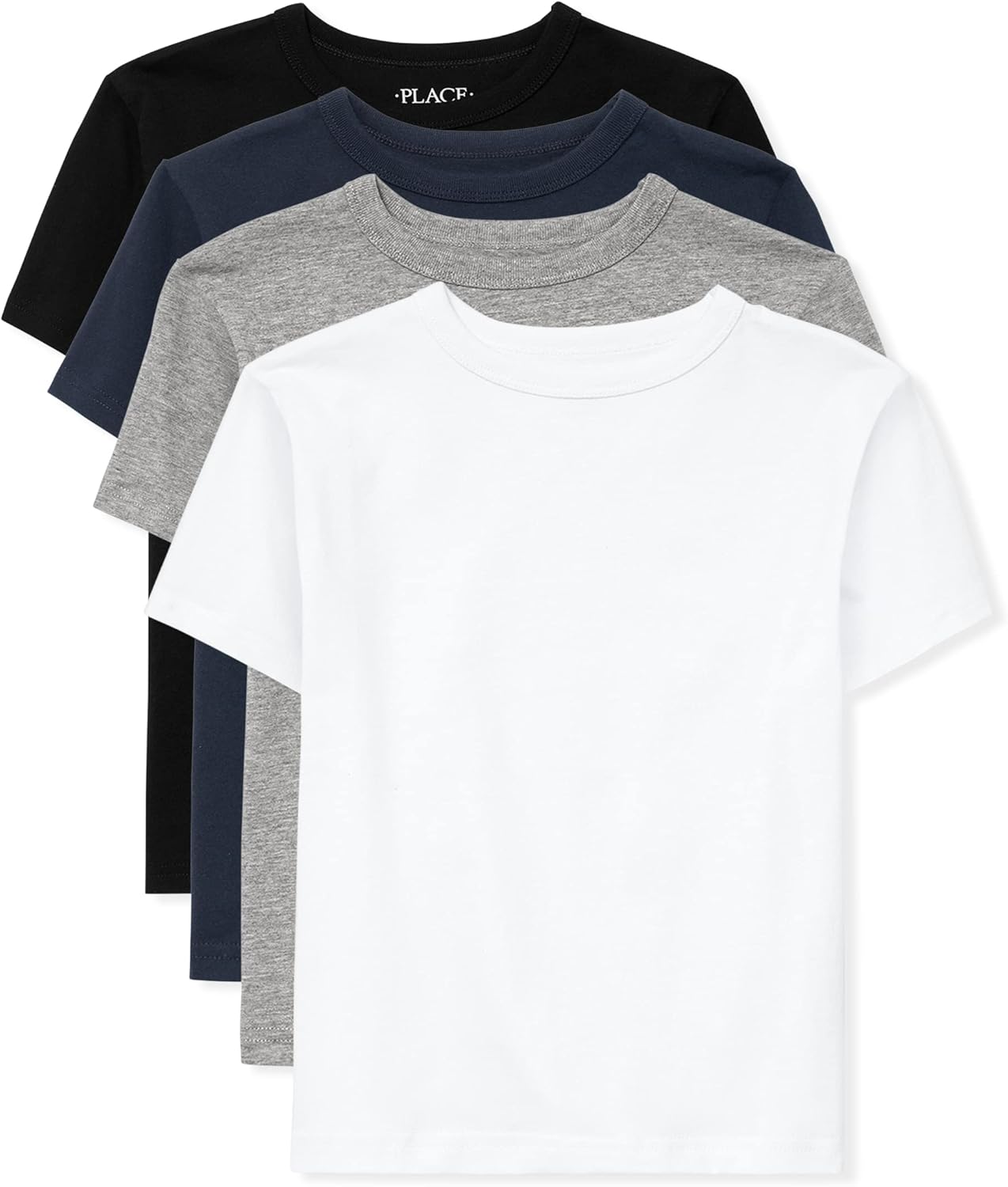 Boys' Basic V Neck Short Sleeve Tee 2 Pack for Everyday Wear
