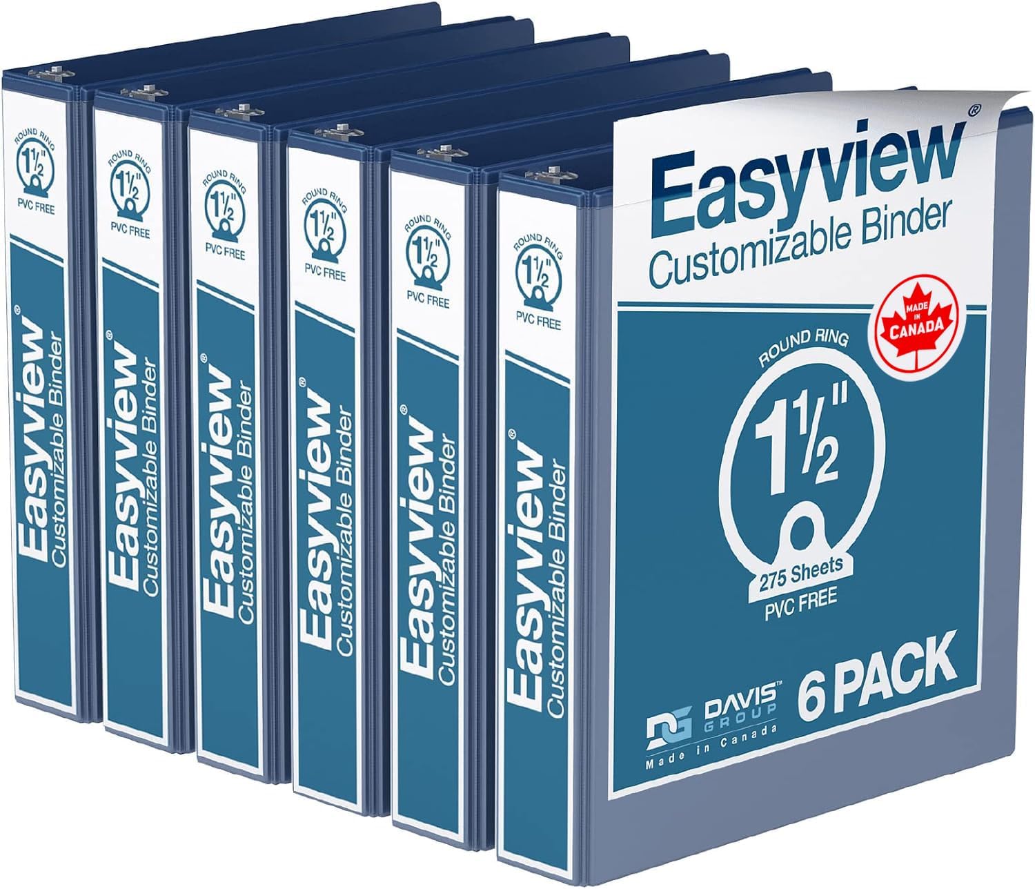 Easyview Premium 3-Ring Binders for School or Office Use