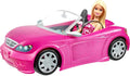 Barbie Playset Sparkly Pink 2-Seater Convertible - Fun Road-Trip Toy