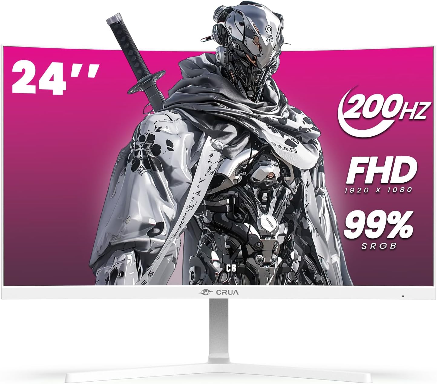CRUA 24 165Hz Curved Gaming Monitor - Immersive Gaming & Work
