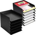 Stackable Paper Trays 12 Pack - Desk File Organizer Trays