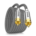 VANAUX Subwoofer Cable 49FT Coaxial RCA to RCA - Low-Loss Bass