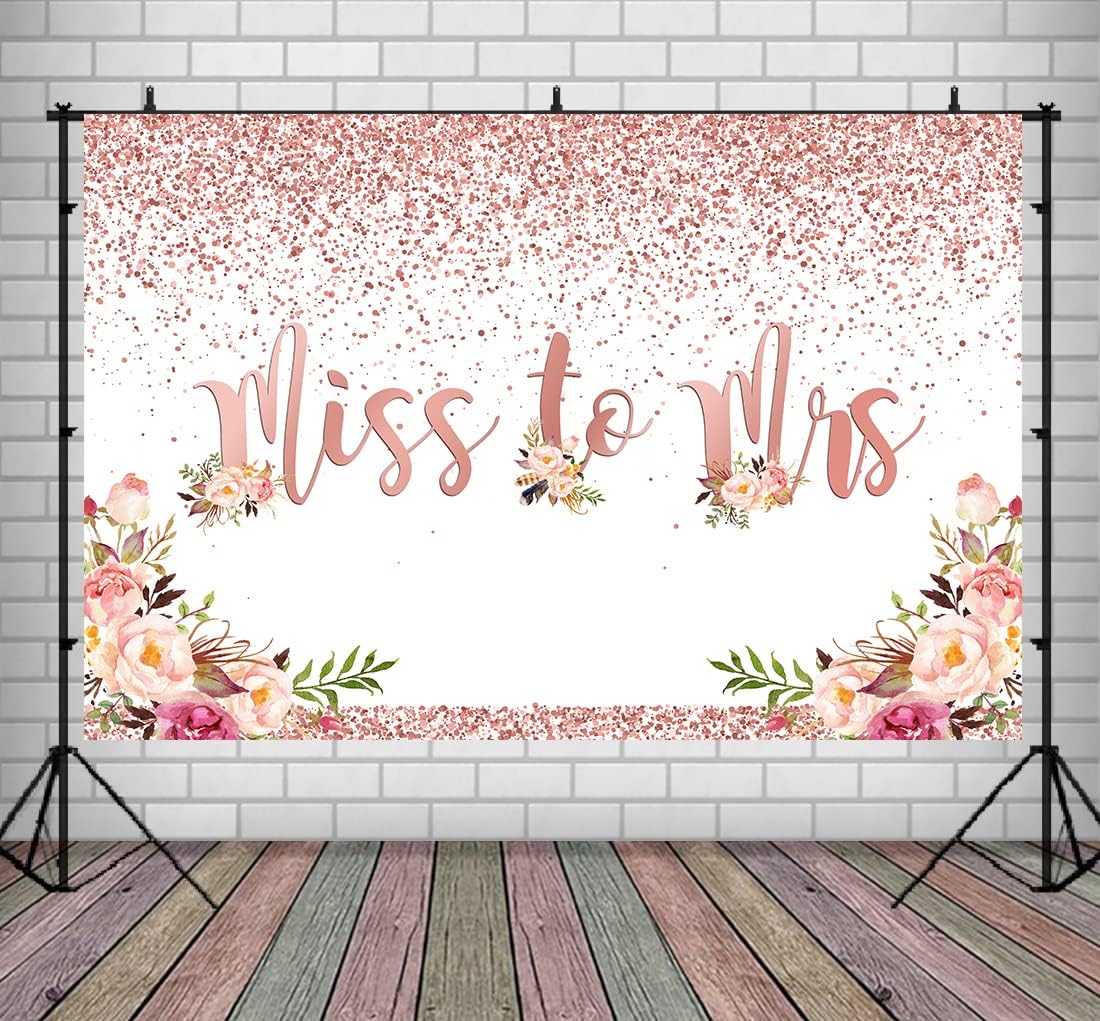 Lofaris Rose Gold Bridal Shower Backdrop for Wedding Parties