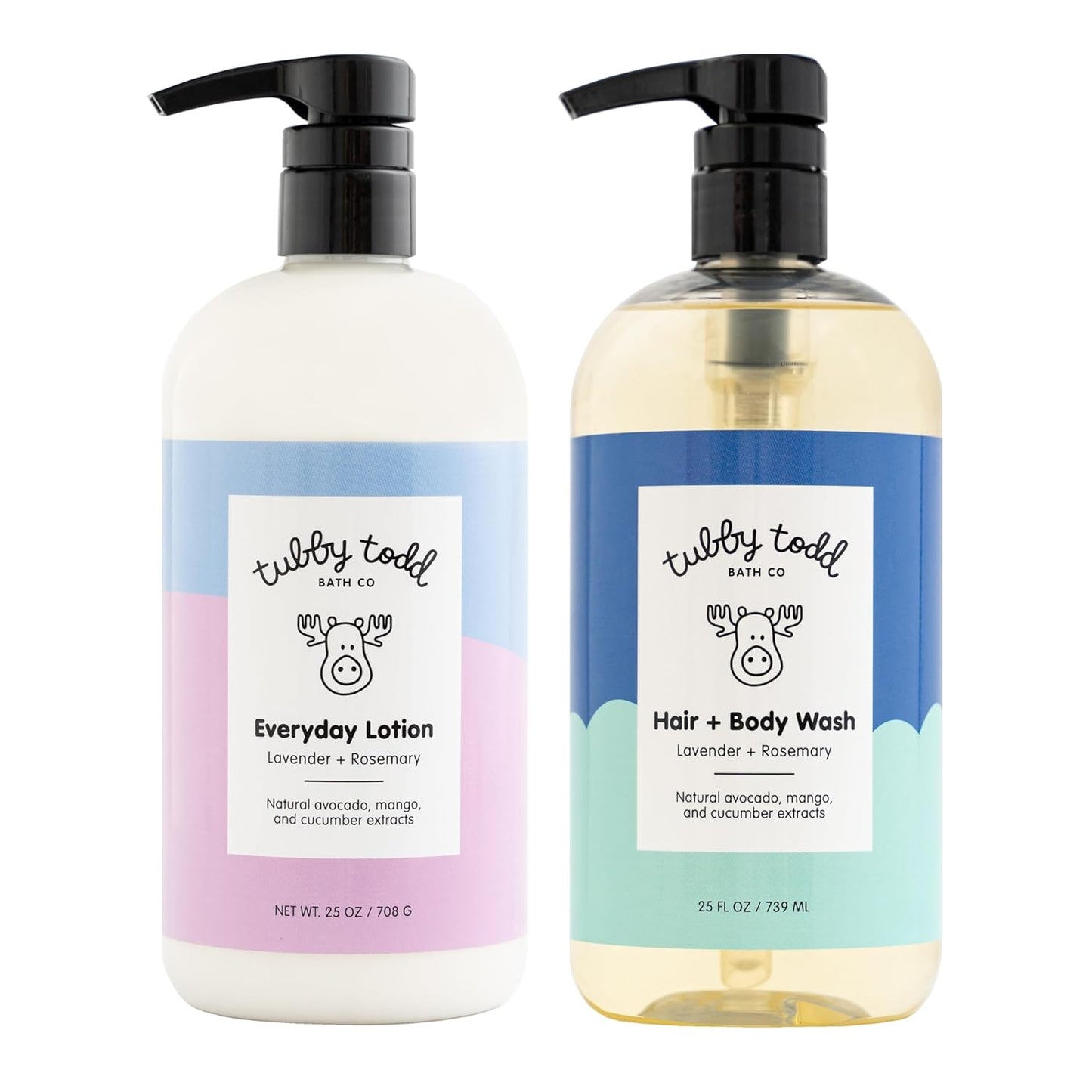 Tubby Todd Lavender Rosemary Baby Wash & Lotion Set - 25 Oz