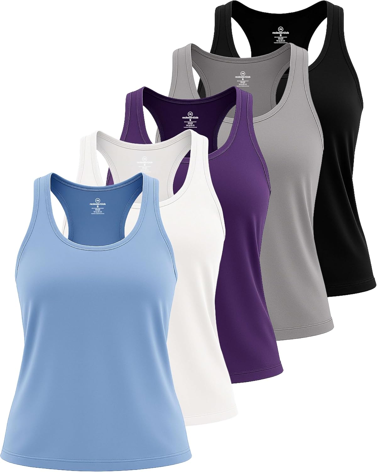 Real Essentials Women's Racerback Tank Tops for Activewear