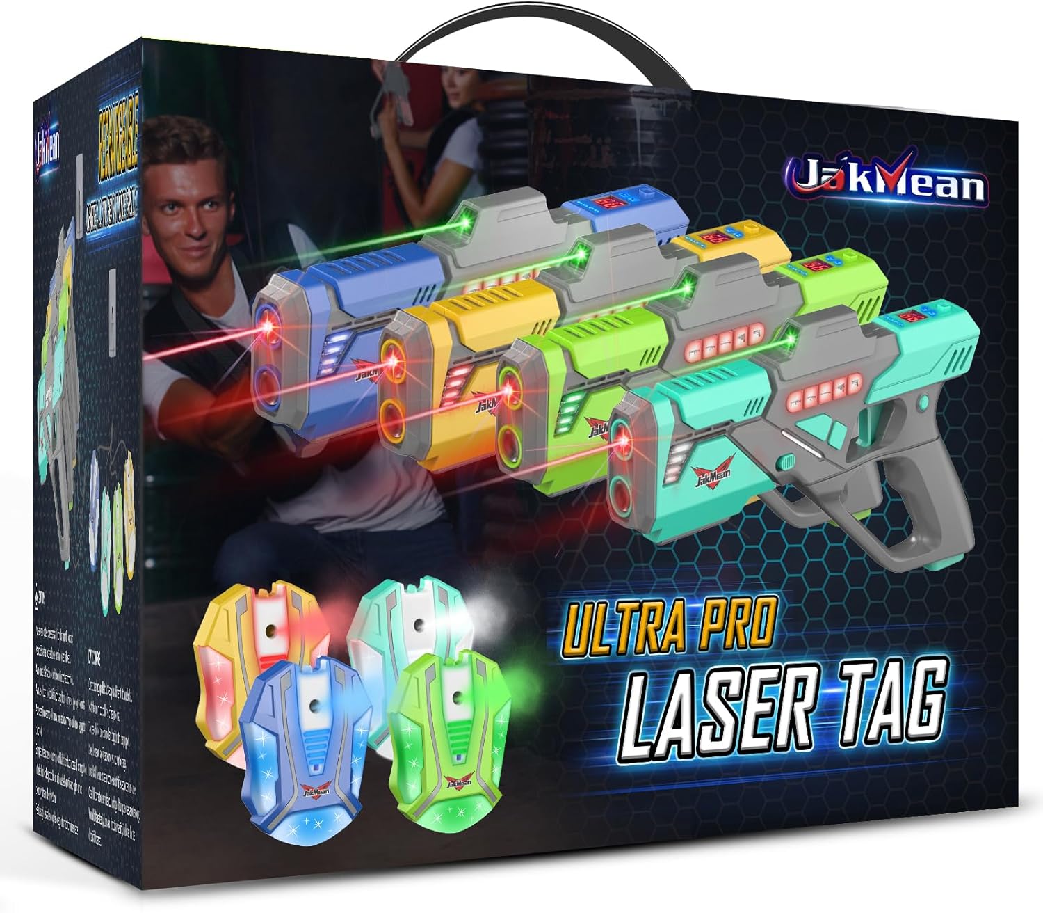 Rechargeable Laser Tag Set with Vests for Ultimate Fun