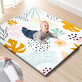 Premium Foam Baby Play Mat 47x47 - Thick, Removable Cover