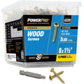 Power Pro Premium Exterior Wood Screws #8 x 1-1/2 in - Durable Deck
