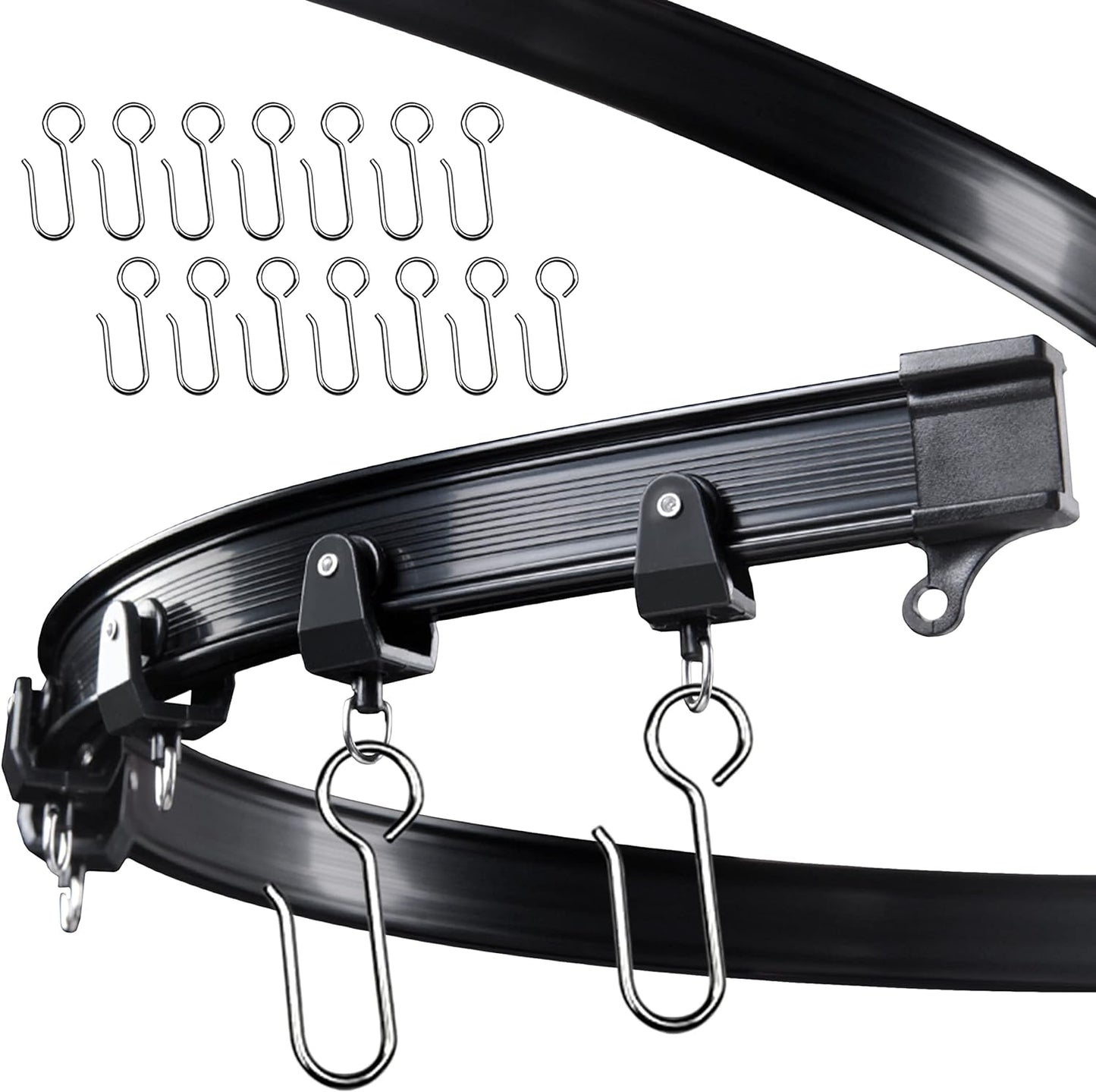 Flexible Bendable Ceiling Curtain Track for Custom Room Layouts