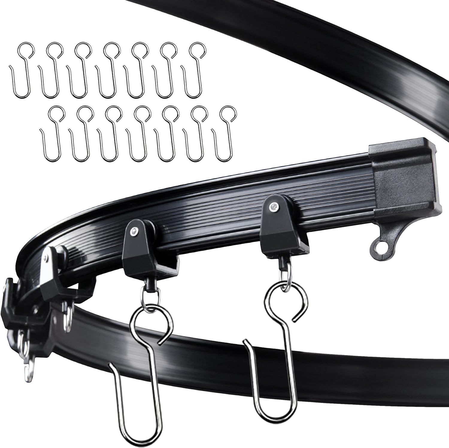 Flexible Bendable Ceiling Curtain Track for Custom Room Layouts