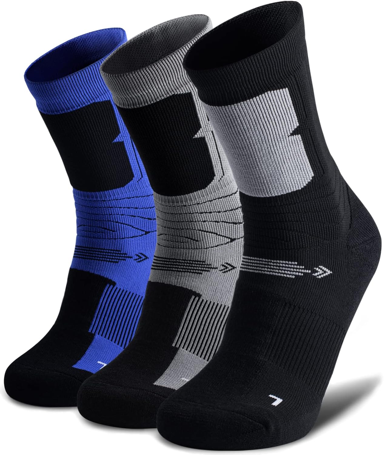 Quick Dry Merino Wool Crew Socks 3 Pack by SHESMILED