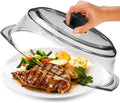 Le'raze Tall Glass Splatter Cover - Easy Grip Silicone Handle