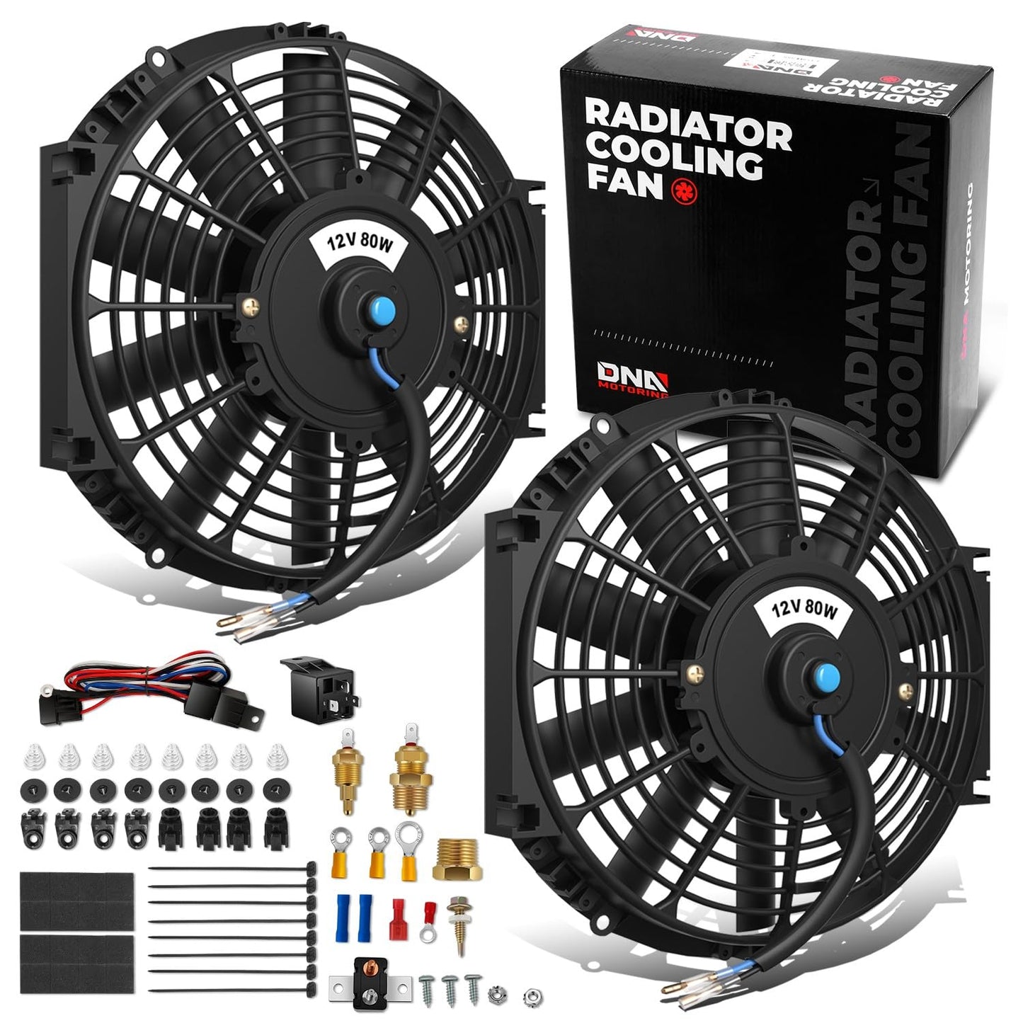 Electric Radiator Cooling Fan Kit for High Performance Vehicles