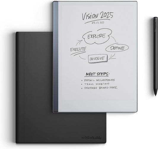 reMarkable 2 Paper Tablet Essentials Bundle with Leather Folio